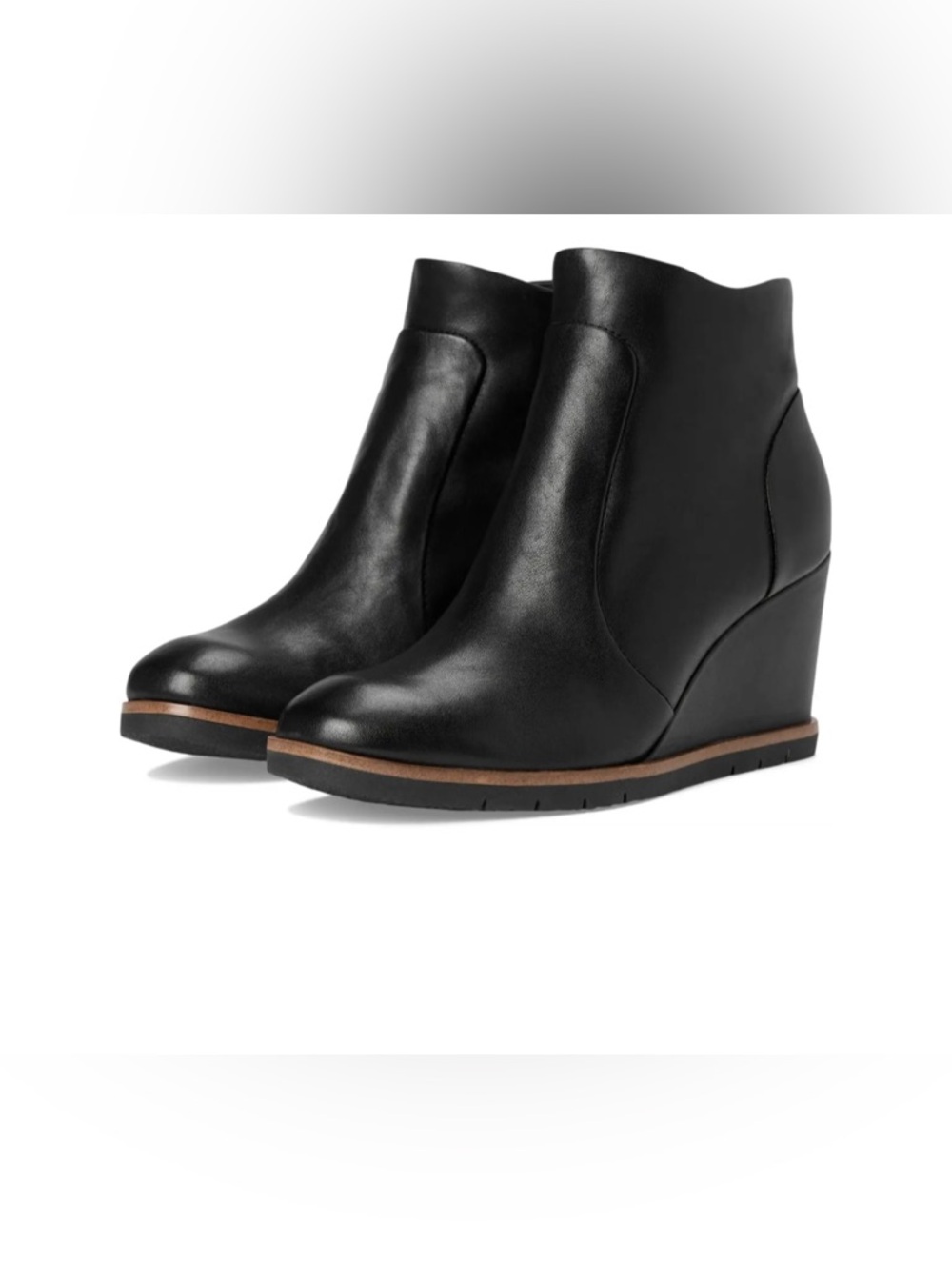 Gently used wedge ankle boots